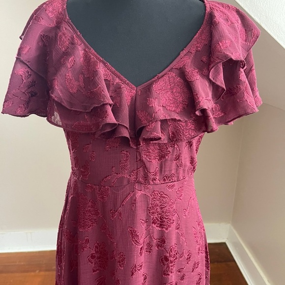 Francesca's Collections Ruffle Maxi Dress - Picture 5 of 14